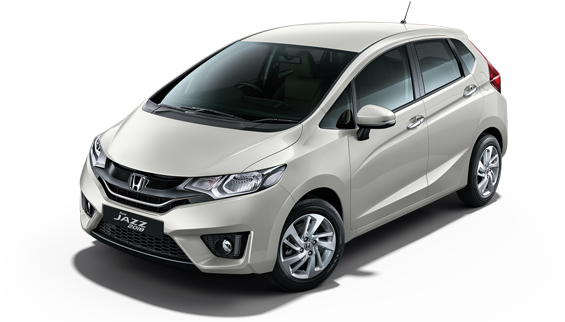 Honda Jazz-white Orchid Pearl - Radiant Red Honda Jazz (693x325), Png Download