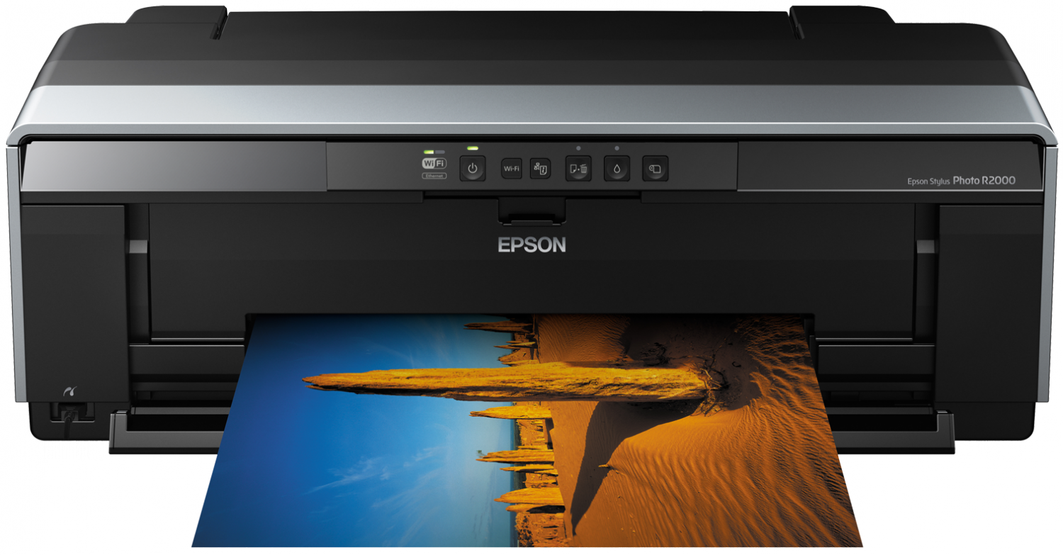 Gallery - Epson Stylus Photo R2000 A3+ Photo Printer (8 Colour (1500x783), Png Download