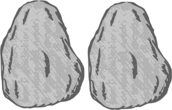 Boulders Clipart Sea Rock - Rock Clip Art Free (600x385), Png Download