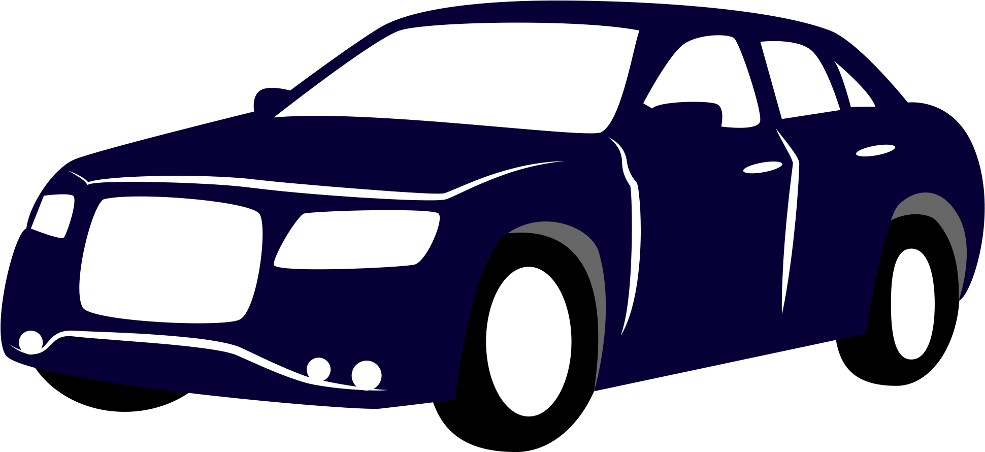Blue Drawing Of A Car - Car Loan Clipart (1990x889), Png Download