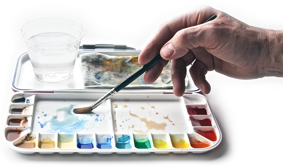 See In-progress Art - Watercolor Paint (1000x671), Png Download