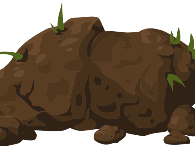 Hard Rock Clipart Stone - Boulder (640x480), Png Download