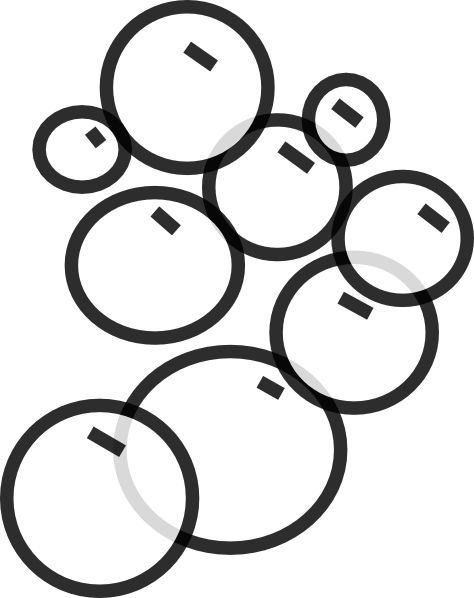 Graphic Royalty Free Download Bubbles Clip Art At Clker - Bubbles Clip Art Black And White (474x598), Png Download