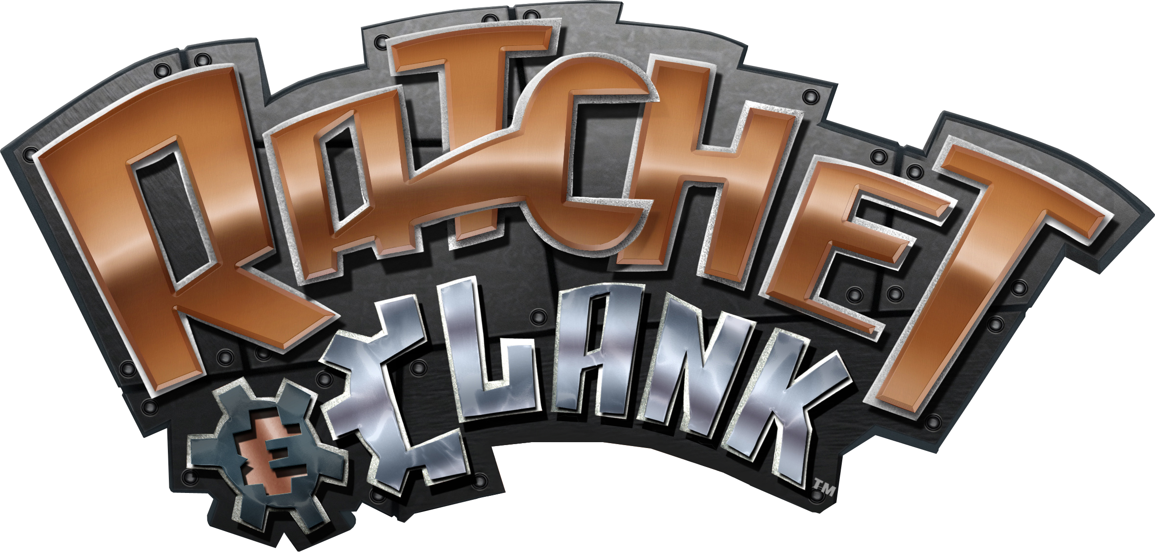 Logo Ratchet & Clank - Ratchet E Clank Logo (2367x1131), Png Download