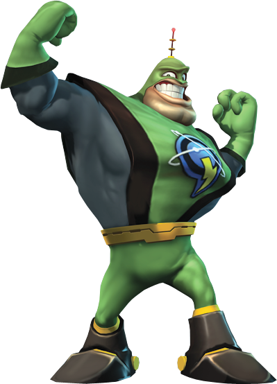 Same Qwark Time, Same Qwark Channel - Ratchet And Clank Captain Qwark (399x554), Png Download