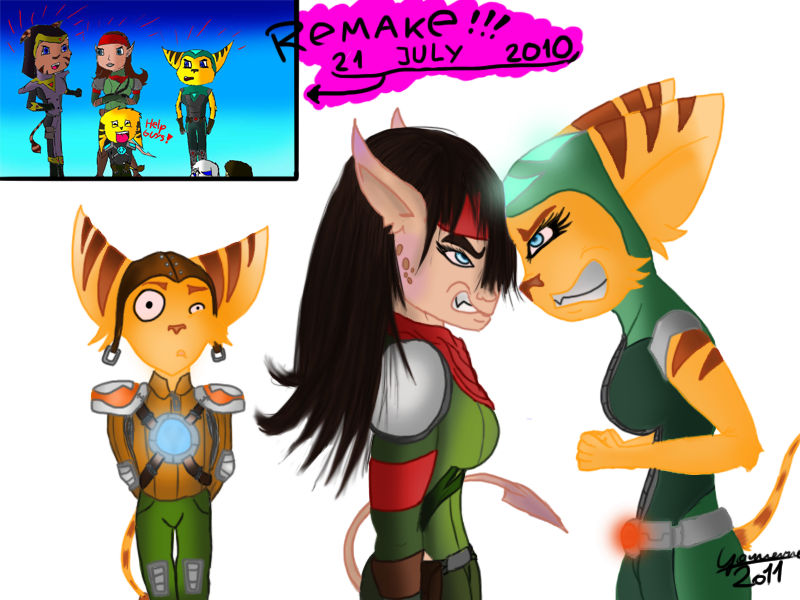 Ratchet's Girls Problem Remake - Ratchet And Clank Girls (800x600), Png Download