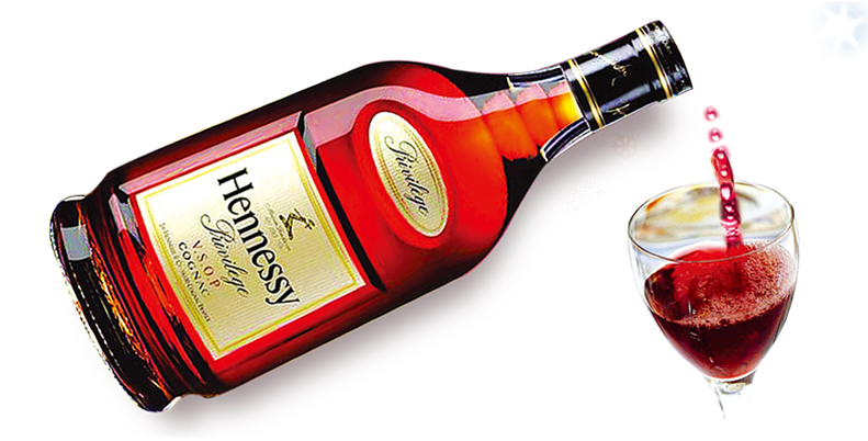 Red Wine Whisky Brandy Liqueur Xo Transprent - Hennessy Vsop (802x401), Png Download