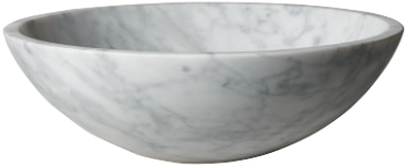 Carrara Marble Basin (375x375), Png Download