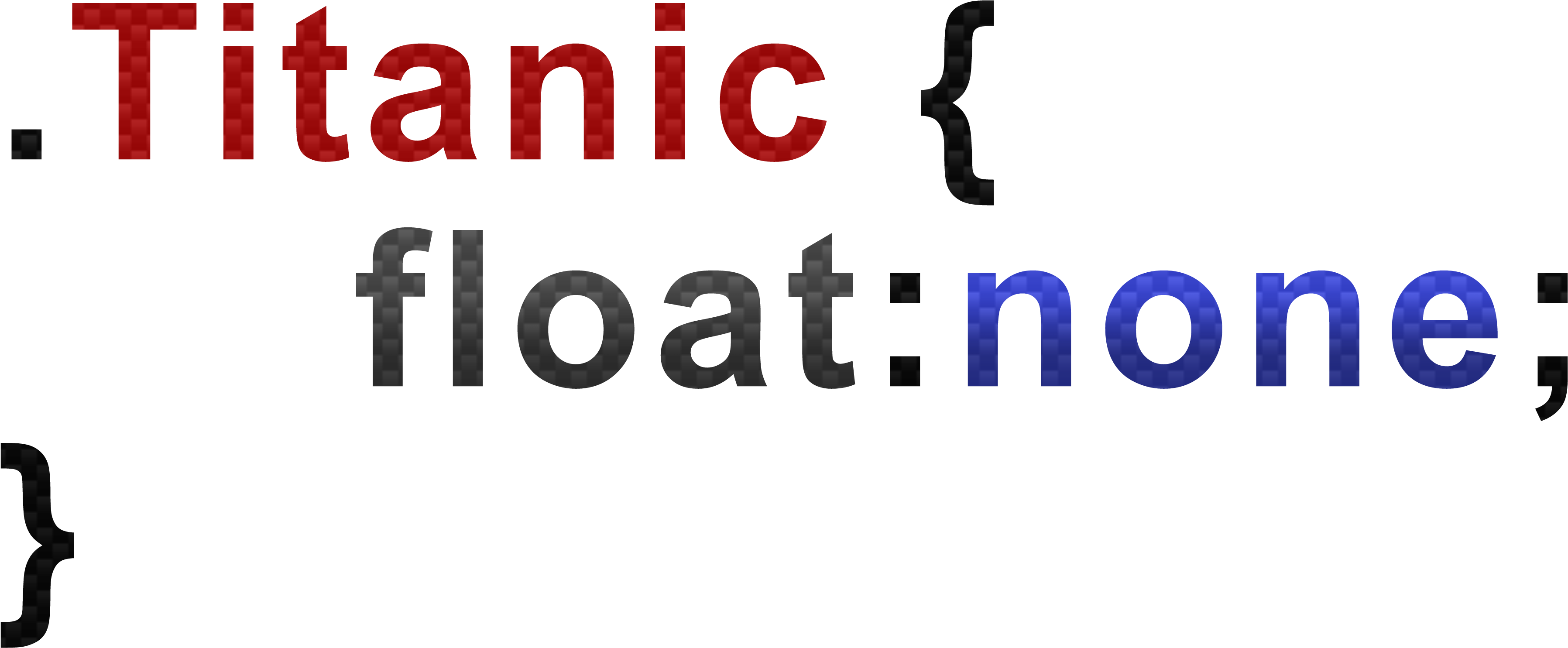 Titanic Css Joke (3694x1578), Png Download