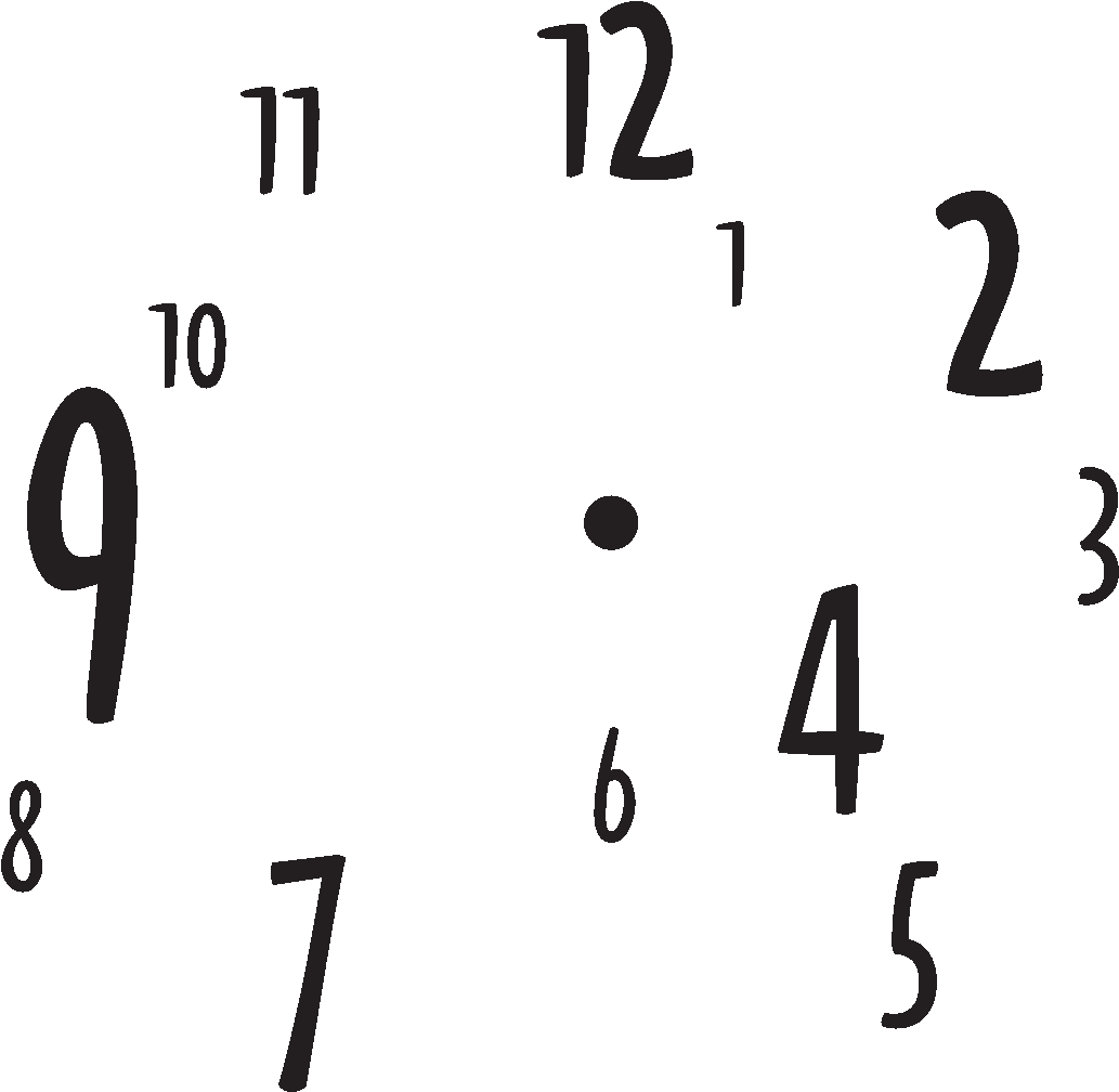 Sticker Mural Horloge Adhésive (1200x1200), Png Download