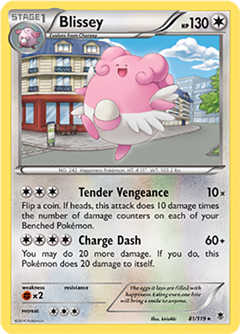 Blissey 81/119 (1000x1000), Png Download