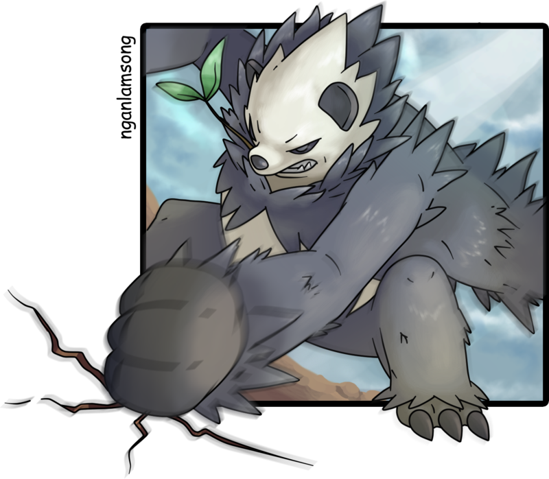 Pangoro Png (800x698), Png Download