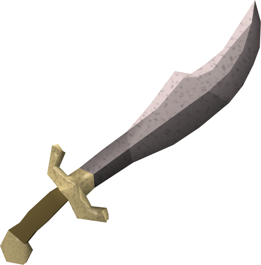 Iron Scimitar Detail (868x884), Png Download