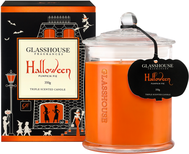 2016 Limited Edition Halloween Pumpkin Pie 350g Candle (832x750), Png Download