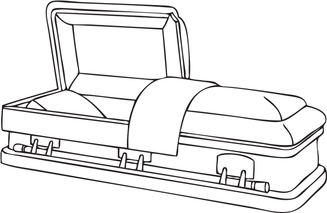 Classic Casket (696x498), Png Download