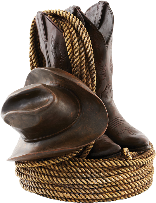 Cowboy Urn Large (599x766), Png Download