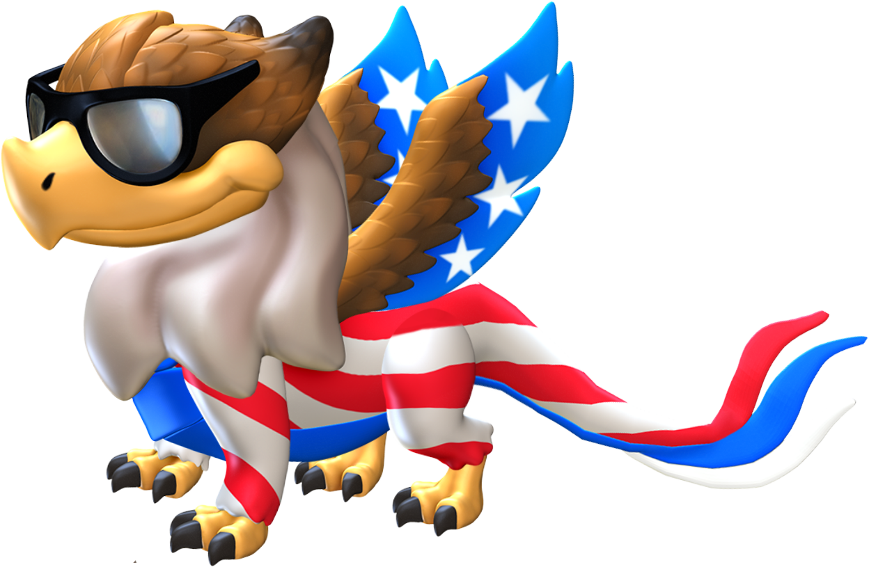 Star Stripe Dragon Baby (1248x815), Png Download