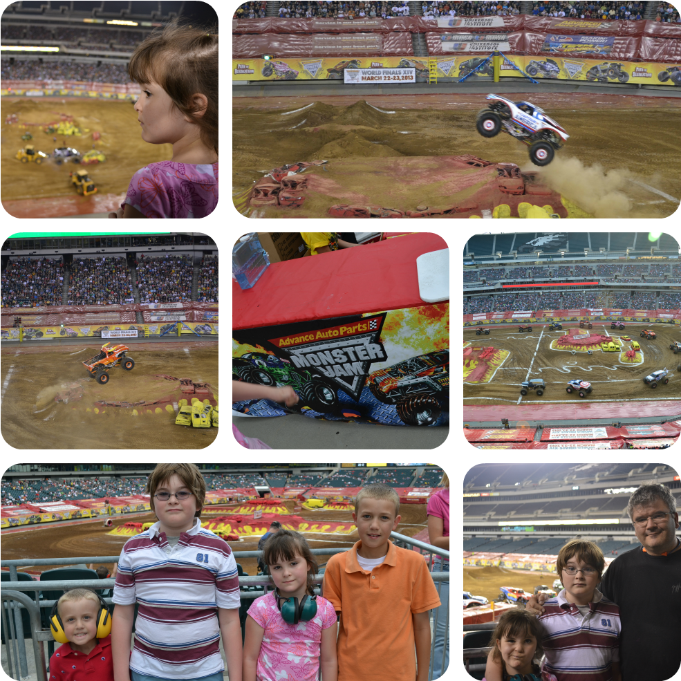 Family Watching Monster Trucks (1024x1024), Png Download