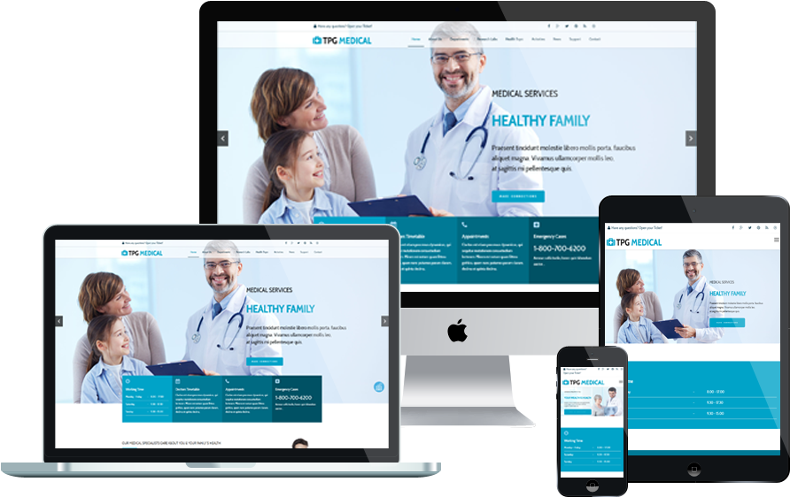 Tgp Medical Is A Premium Wordpress Theme With Elegant (1000x750), Png Download