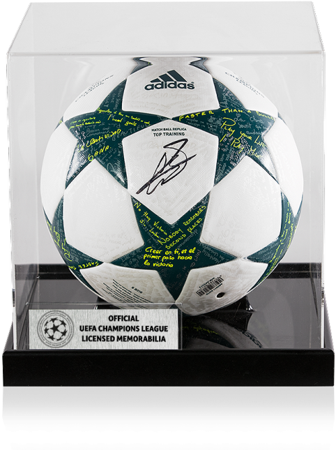 Gareth Bale Official Uefa Champions League Signed 2016-17 (650x665), Png Download