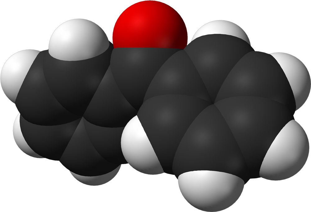 Benzophenone From Xtal Stable Phase 1968 3d (1100x784), Png Download