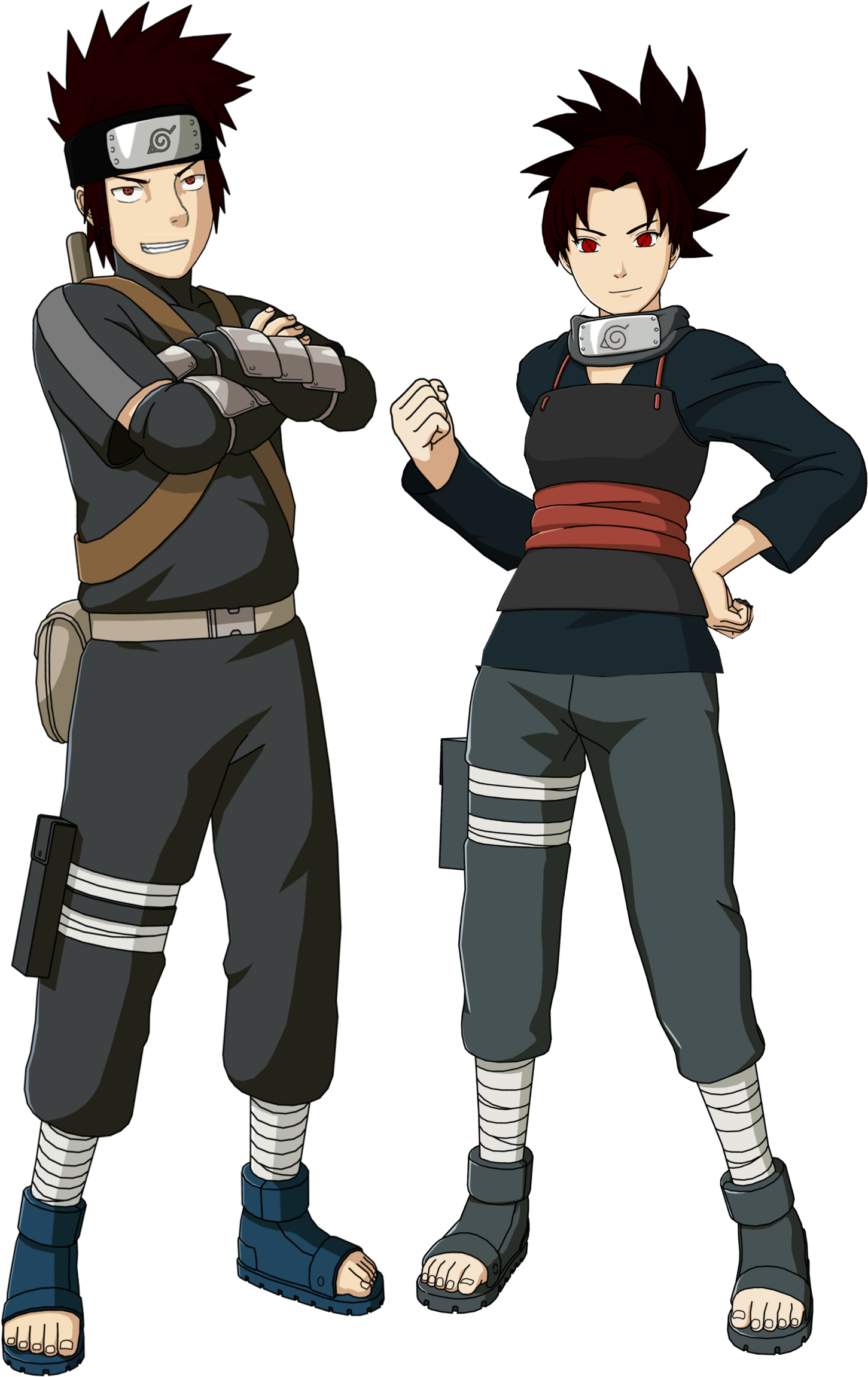 Hatake Siblings (1546x2370), Png Download