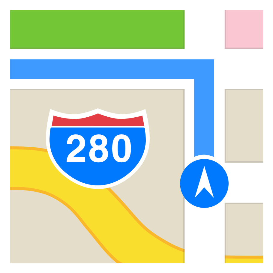 Map Iphone Icon Png (1024x1024), Png Download