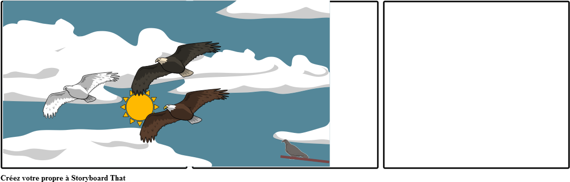 Art Plastiques Aigles Dans Le Ciel (1164x385), Png Download