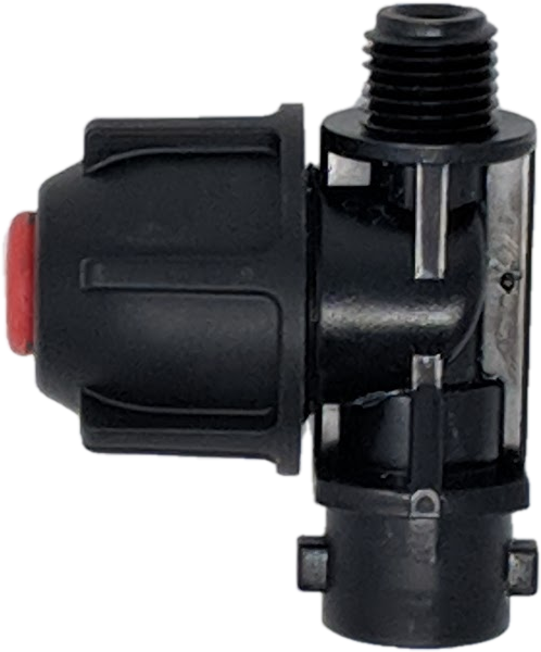 Single Nozzle Body 8psi Dcv 1/4mpt To Bayonet (631x655), Png Download