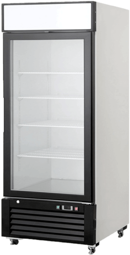 Small Single Glass Door Refrigerator (650x565), Png Download