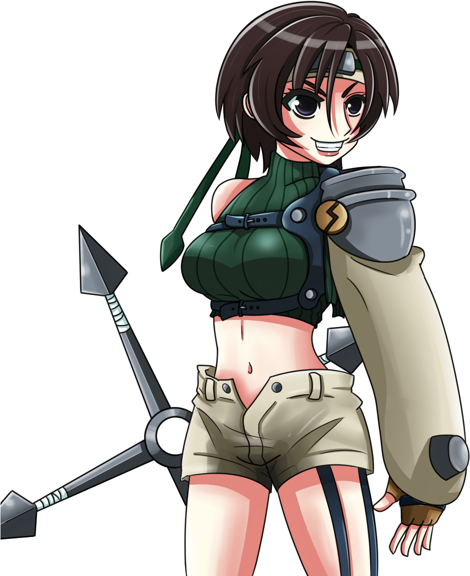 Yuffie Ff7 Fanart (1064x1283), Png Download