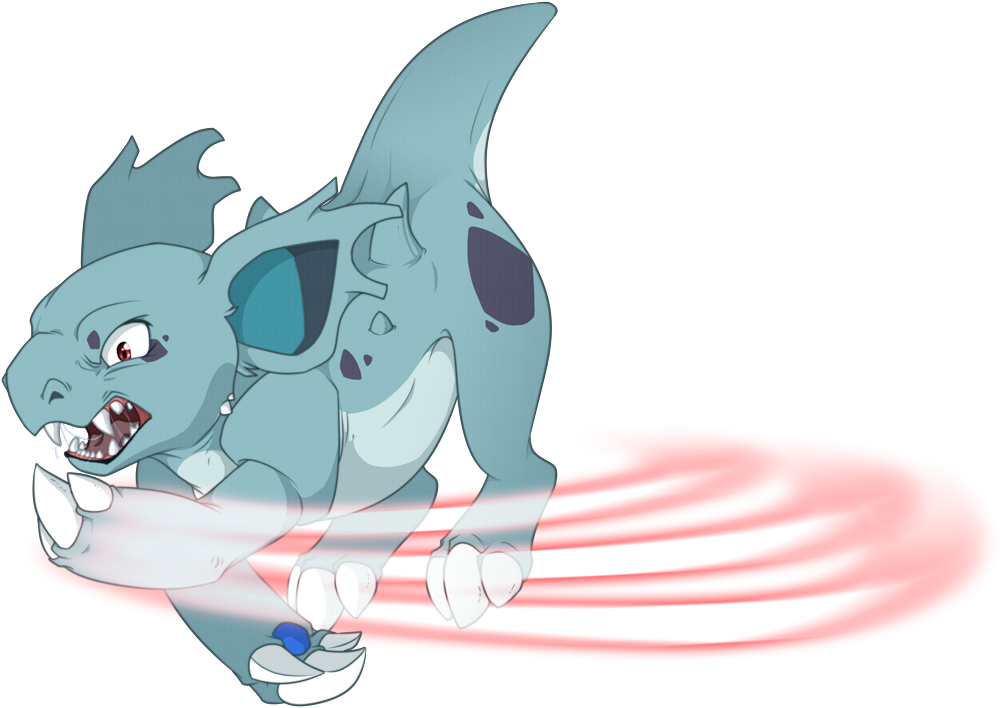 Nidorina Used Fury Swipes By Tigryph (1000x708), Png Download