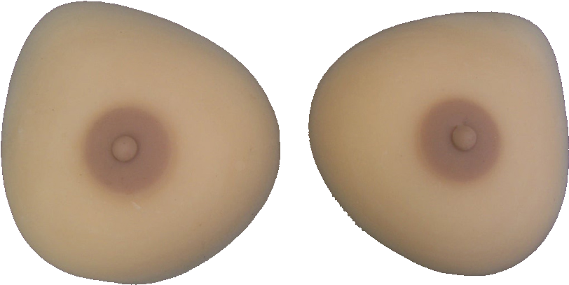 Large Breast Form Non Silicone (900x543), Png Download