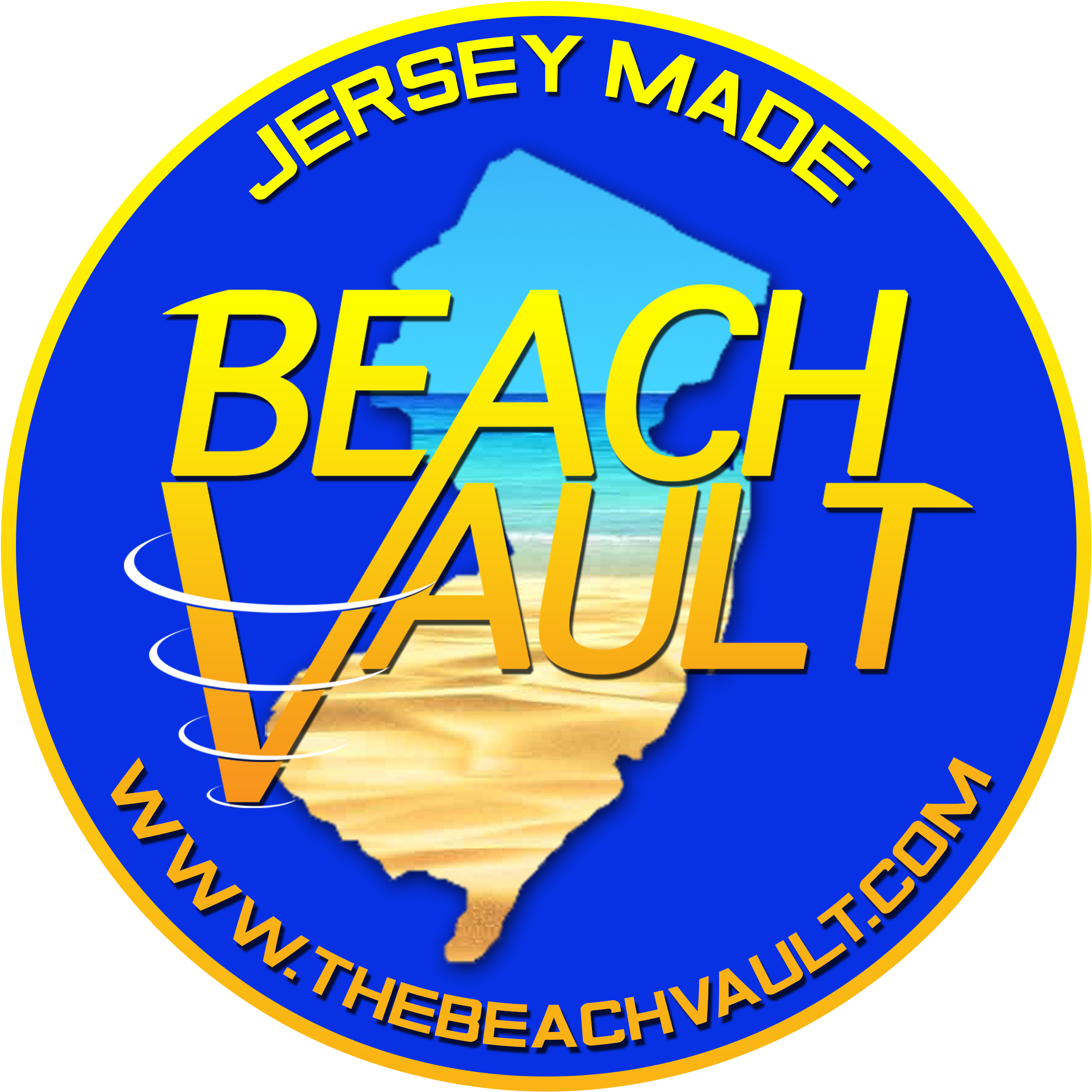 Made In Nj Beach Vault (2550x2550), Png Download