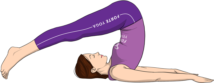 Plow Yoga Pose (900x675), Png Download