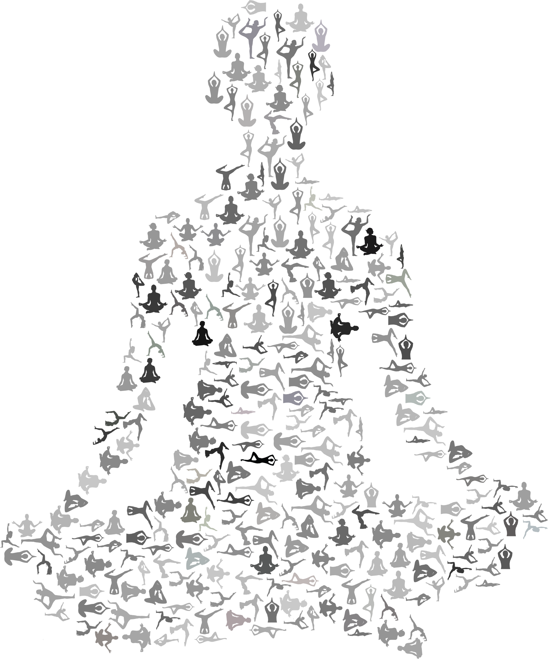 This Free Icons Png Design Of Prismatic Female Yoga (1894x2274), Png Download