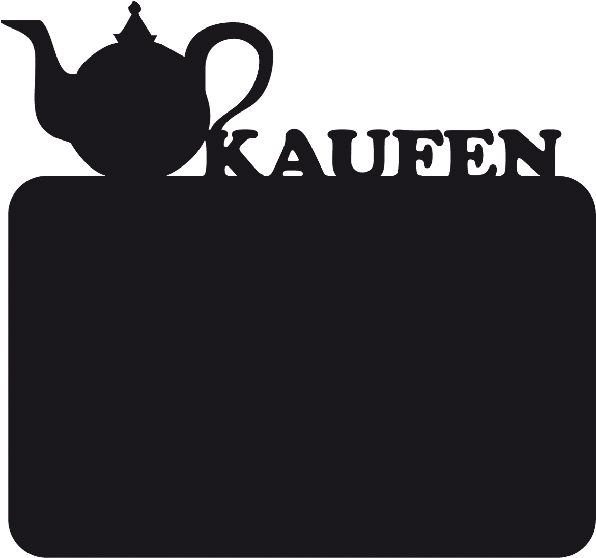 Chalkboard Teapot (1200x1124), Png Download