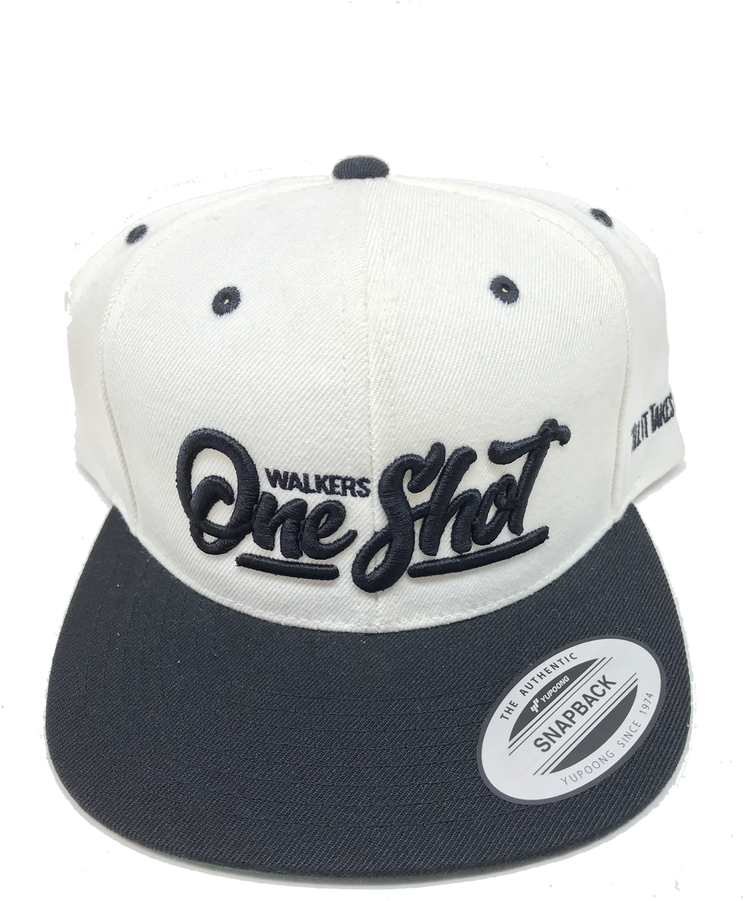 Walkers Oneshot Snapback Hat Black & White 3d Puff (750x1000), Png Download