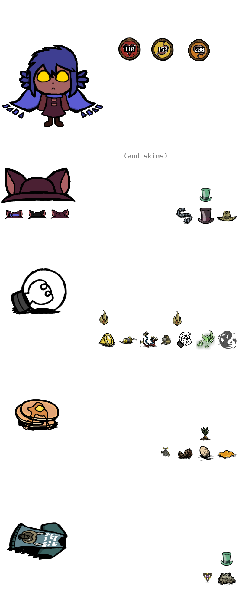 The Protagonist From Oneshot In Don't Starve Together (800x1983), Png Download