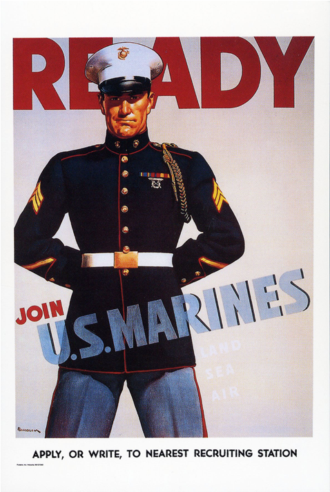 "ready - Join U - S - Marines" Poster - The Marine (800x800), Png Download