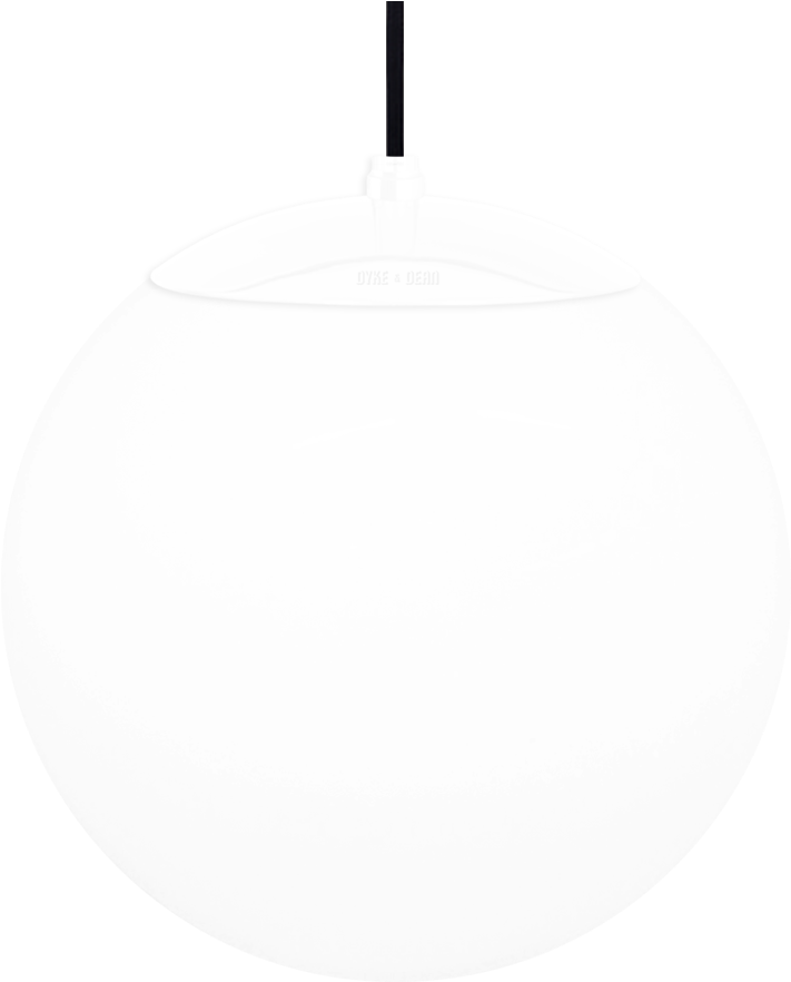 Opal Globe Pendant White 300mm (900x900), Png Download