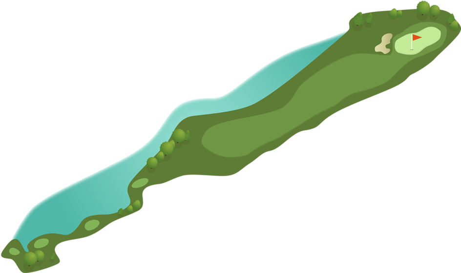 Hole-18 (1000x619), Png Download