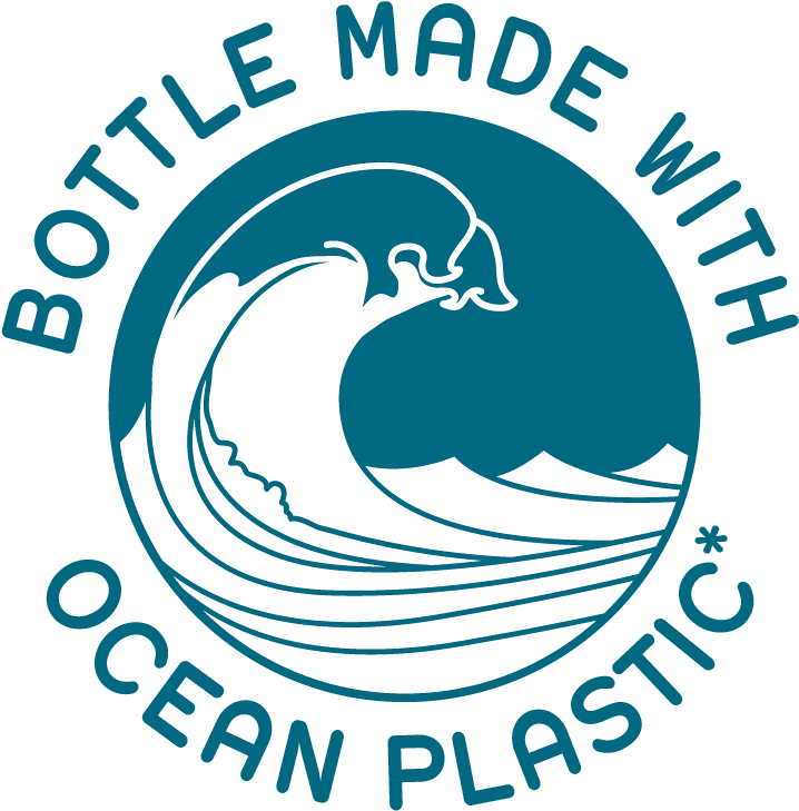 Bottle Made With Reclaimed Ocean Plastic (755x765), Png Download