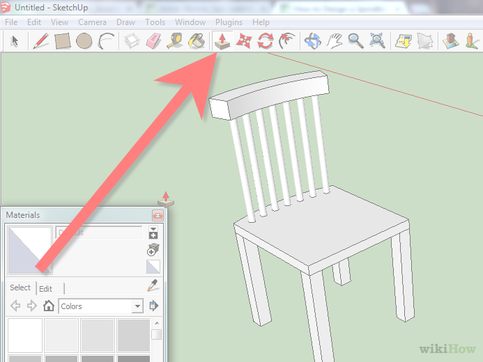 Image Titled Design A Spindleback Chair Using Sketchup (693x520), Png Download