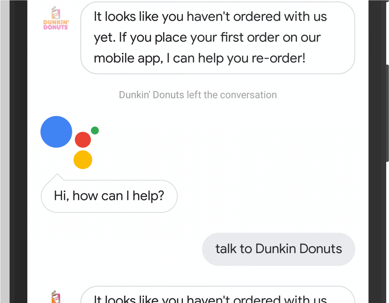 Dunkin Donuts In Google Assistant (2000x1200), Png Download