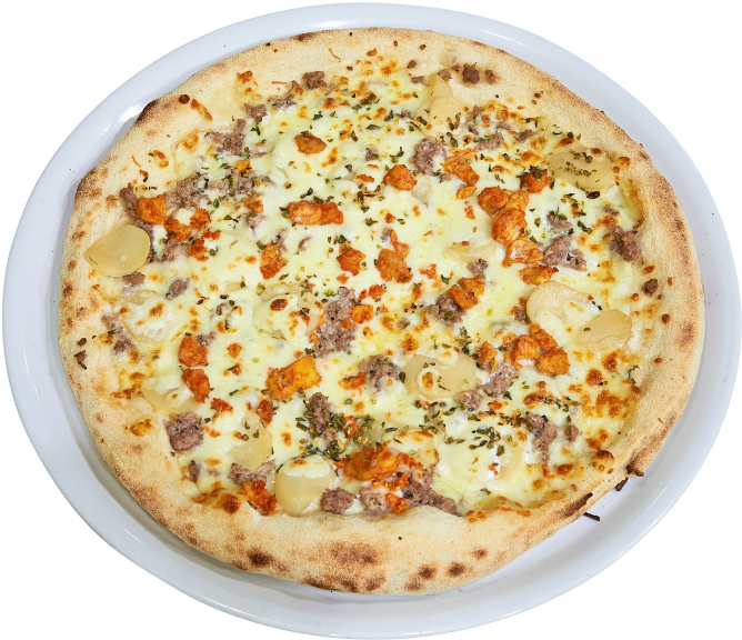 Pizza With Potatoes (866x650), Png Download
