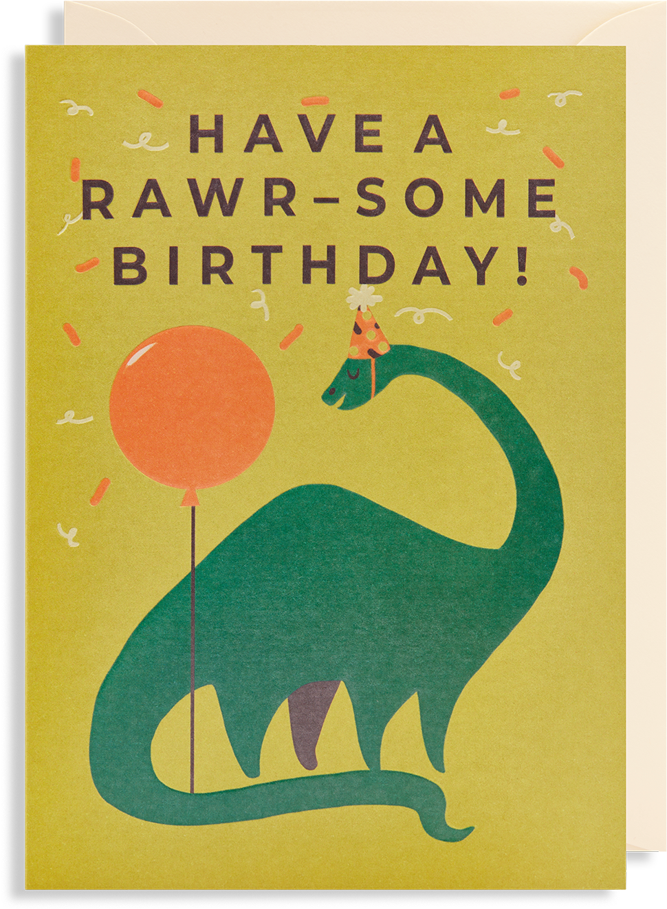 Have A Rawr-some Birthday Greeting Card (1400x1499), Png Download