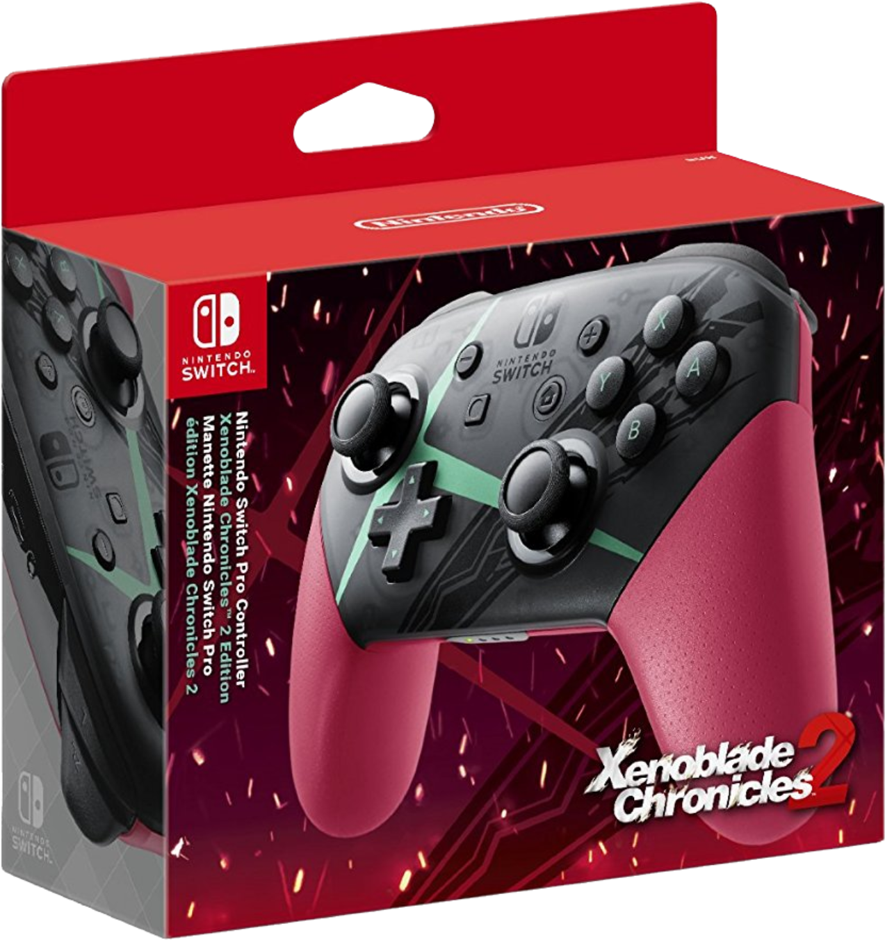 Nintendo Switch Pro Controller Xenoblade Chronicles (600x600), Png Download