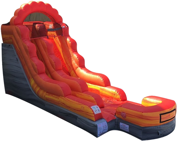 16' Volcano Rush Slide (600x624), Png Download