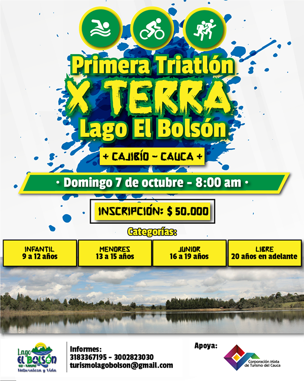 Triatlón Xterra Cajíbio Cauca, Colombia (600x751), Png Download